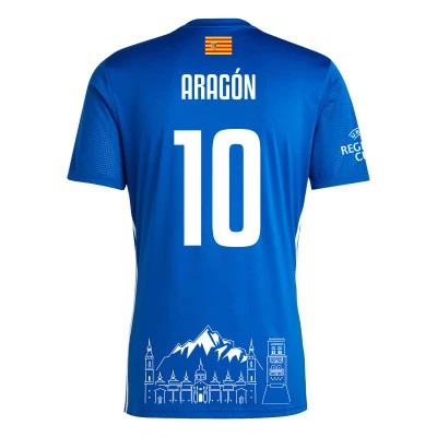 Maglia Real Federación Aragonesa de Fútbol Primera Equipación 2024-2025 Dorsal