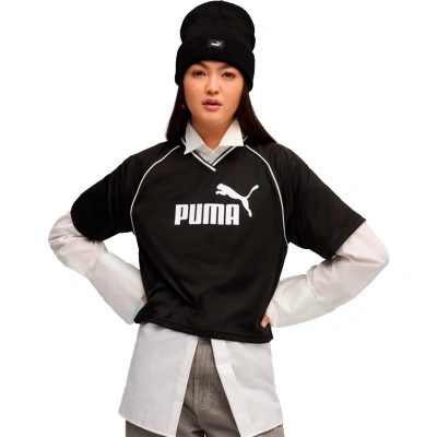 Maglietta Essentials Relaxed Cropped Football Jersey da Donna
