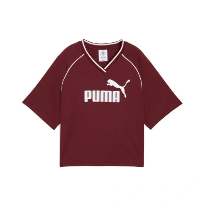 Maglietta Essentials Relaxed Cropped Football Jersey da Donna
