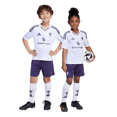 Completo Manchester United Away Kit 2025-2026 da Bambino