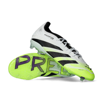 Predator Elite FG da Bambino White-Core Black-Lucid Lemon