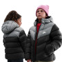 Sportswear Puffer Colorblock da Bambino-Black-Smoke Grey-White