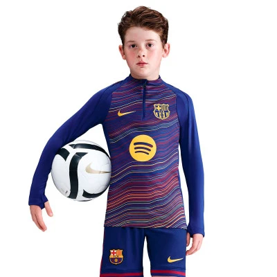 Felpa Fc Barcelona Pre-Match 2025-2026 da Bambino