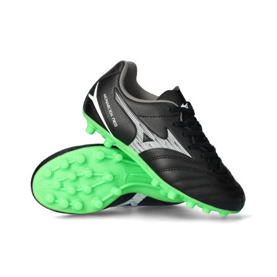 Scarpe Mizuno Monarcida Neo III Select AG da Bambino Black-Neon