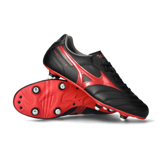 Scarpe Mizuno Morelia II Club Mix Black-Red-Black - Fútbol Emotion