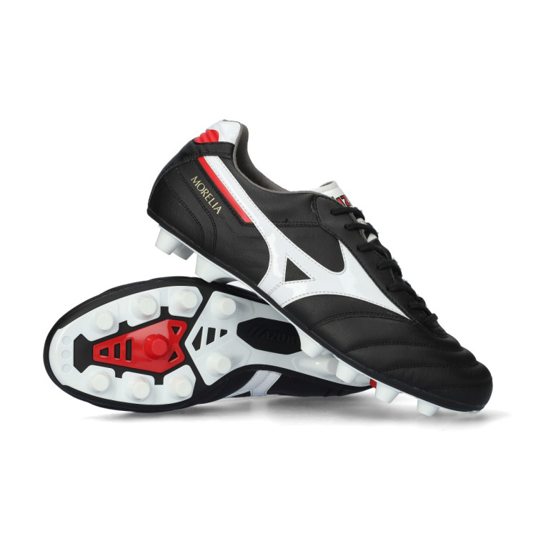 Scarpe Mizuno Morelia II Elite FG Black-White-Chinese Red Fútbol