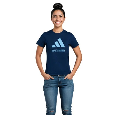 Maglietta Real Zaragoza Cotton Logo Tee 25 da Donna