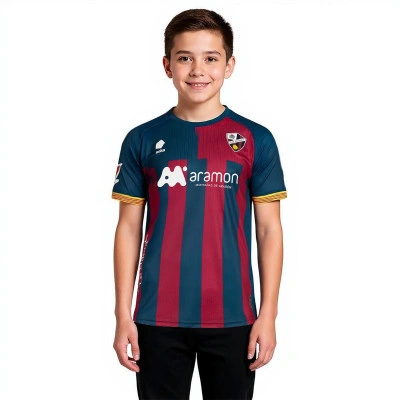 Maglia Sociedad Deportiva Huesca Home 2025-2026 da Bambino
