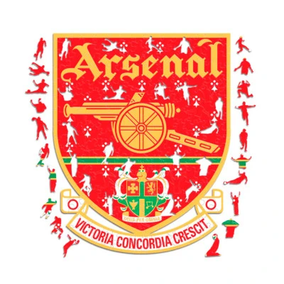 Arsenal FC Vintage Puzzle Legno (150 Pezzi)
