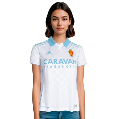 Maglia Real Zaragoza Home 2025-2026 da Donna