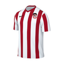 Maglia Striped Division V m/c Niño C.D.Acero White-University Red-White