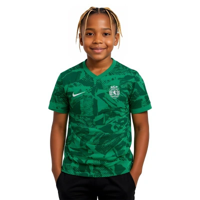 Maglia Sporting Portugal Pre-Match 2025-2026 Niño