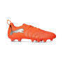 Future 9 Play FG/AG da Bambino-Puma Red-Puma White-Glowing Red-Puma Black