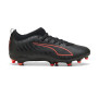 Ultra 6 Match FG/AG da Bambino-Puma Black-Puma Red-Strong Gray