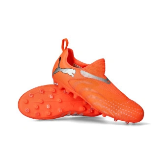 Scarpe Future 9 Match LL MG da Bambino Puma Red-Puma White-Glowing Red-Puma Black