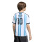 Maglia adidas Messi Argentina Home Mondiali 2026 da Bambino
