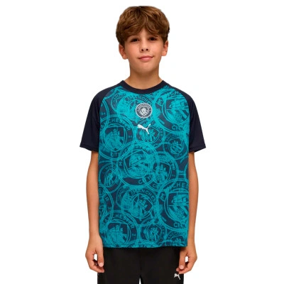 Maglia Manchester City Training 2025-2026 da Bambino