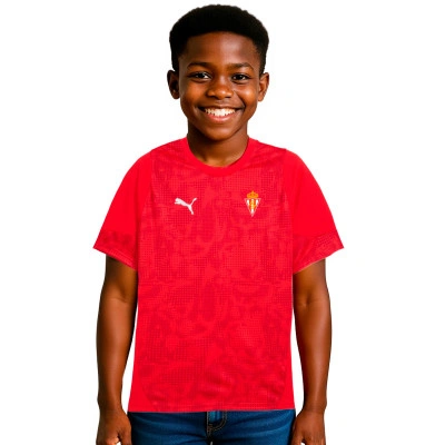 Maglietta Sporting Gijon Training 2025-2026 da Bambino
