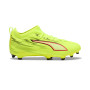 Ultra 6 Match FG/AG da Bambino-Yellow Alert-Puma Black-Puma Silver-Glowing R