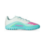 F50 Messi Club Turf da Bambino-White-Lucid Pink-Flash Aqua