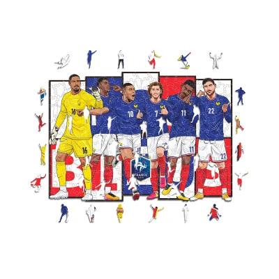 Francia Squadra Puzzle Legno (150 Pezzi)