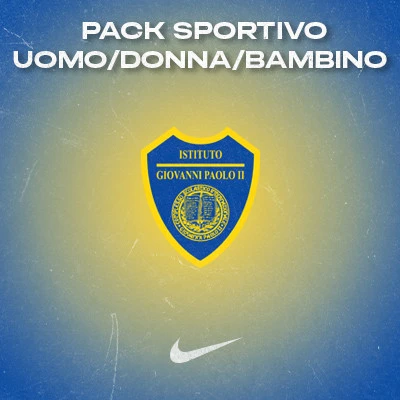 Pack Sportivo Uomo/Donna/Bambino Istituto Scolastico Giovanni Paolo II