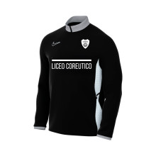 Felpa Academy 25 Drill Top Donna Istituto Scolastico Giovanni Paolo II Black-Wolf Grey