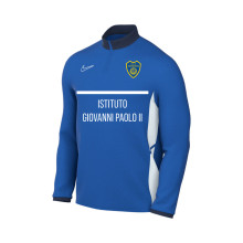 Felpa Academy 25 Drill Top Bambino Istituto Scolastico Giovanni Paolo II Royal Blue-Midnight Navy