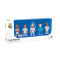 Pack 5 Minix Mbappe, Vini, Bellingham, Cortois, Carvajal - Real Madrid (7 Cm)