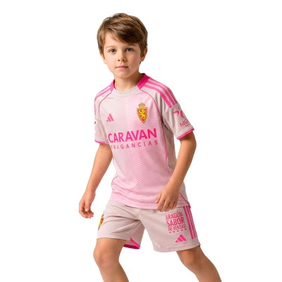 Completo Real Zaragoza Away 2025-2026 da Bambino