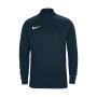 1/4 Zip Midlayer 21-Obsidian - White