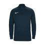 1/4 Zip Midlayer 21-Obsidian - White
