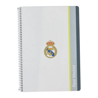 Quaderno copertina rigida Real Madrid 80 fogli Blanco