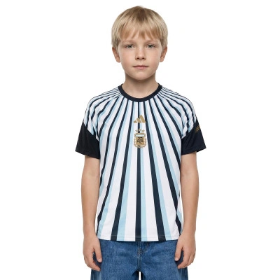 Maglietta Argentina Pre-Match Home Mondiale 2026 da Bambino