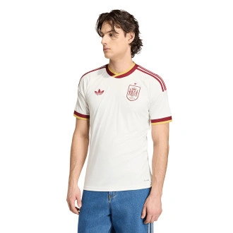 Maglia Spagna Away Mondiali 2026 off white
