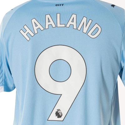 Maglia Manchester City Home 2025-2026 Haaland da Bambino