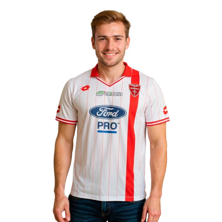 Maglia Lotto AC Monza Away 2025-2026 Bright White Fútbol
