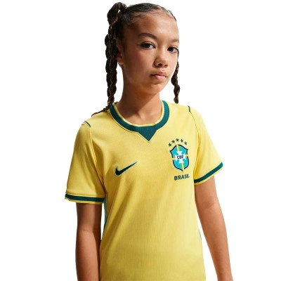 Maglia Brasile Home Mondiali 2026 da Bambino