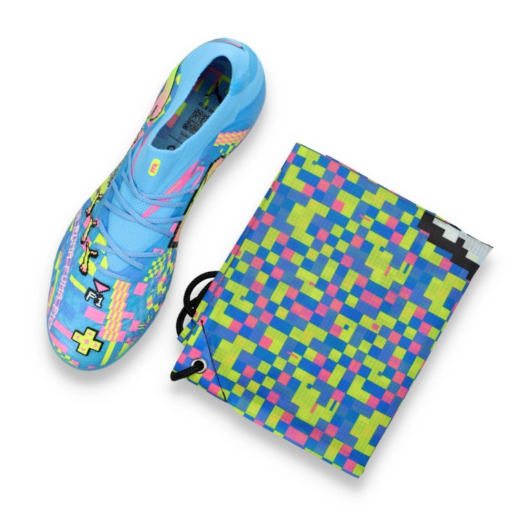 bota-puma-future-9-ultimate-advanced-level-ag-white-blue-pink-yellow-6