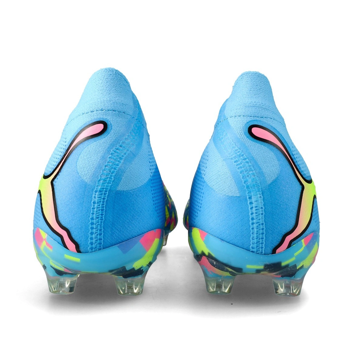 bota-puma-future-9-ultimate-advanced-level-ag-white-blue-pink-yellow-4