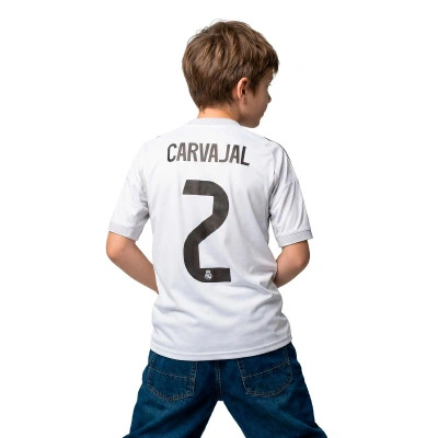 Maglia Real Madrid Home 2025-2026 Carvajal + Patch da Bambino