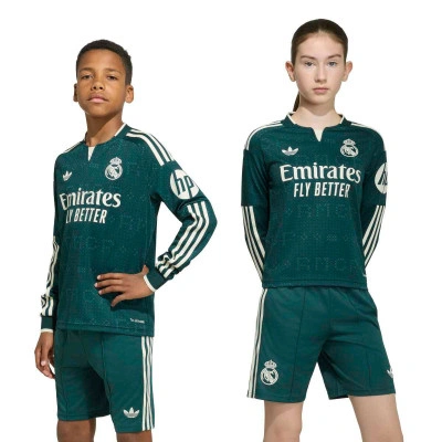Maglia Real Madrid Segunda Equipación M/L 2026-2027 Niños