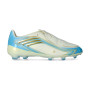 F50 Messi Elite FG da Bambino-Ivory-Semi Blue Burst-Icey Blue
