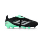Predator Elite FT FG da Bambino-Core Black-Silver Metallic-Pulse Mint