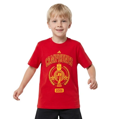 Maglietta Spain Fef Campeones Mundial 2026 Niño