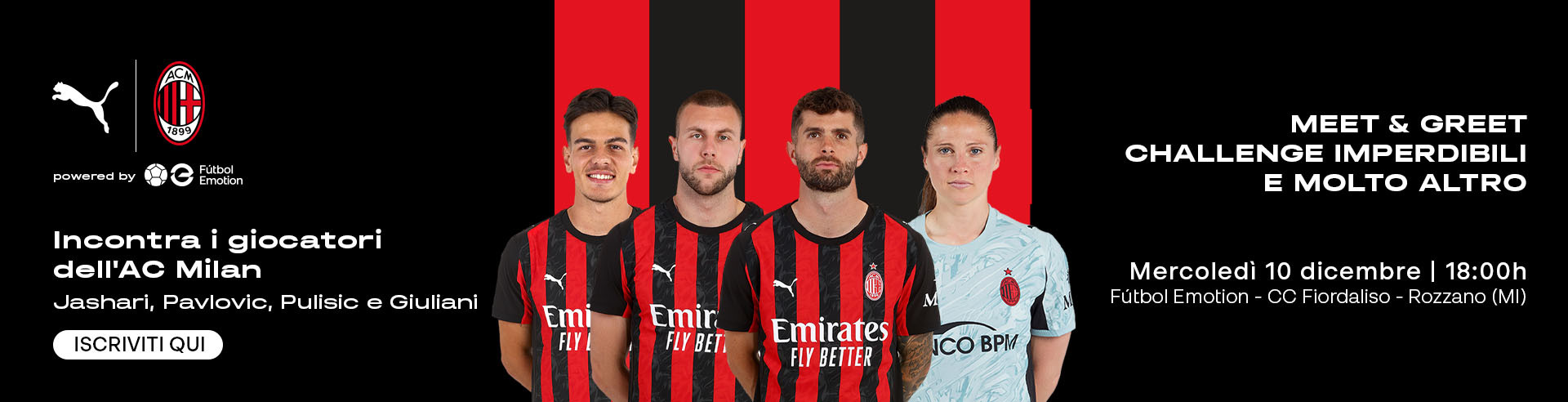 evento puma ac milan italia dic 2025