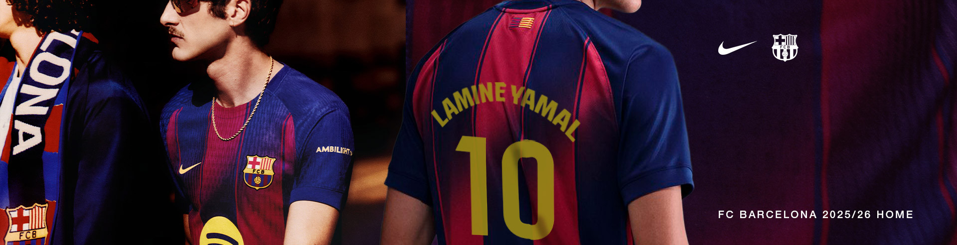 nike fcb home kit 25 26 all kids lamine