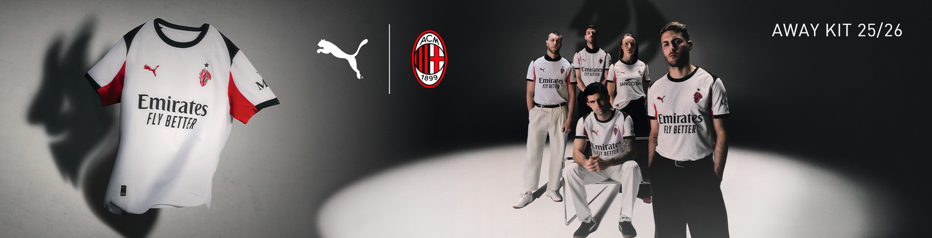 puma ac milan away kit 25 26 it